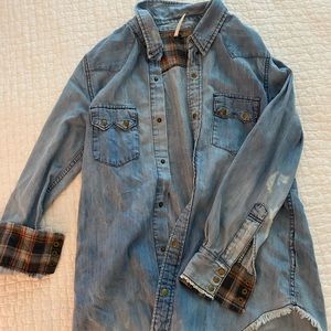 Free People Jean shirt